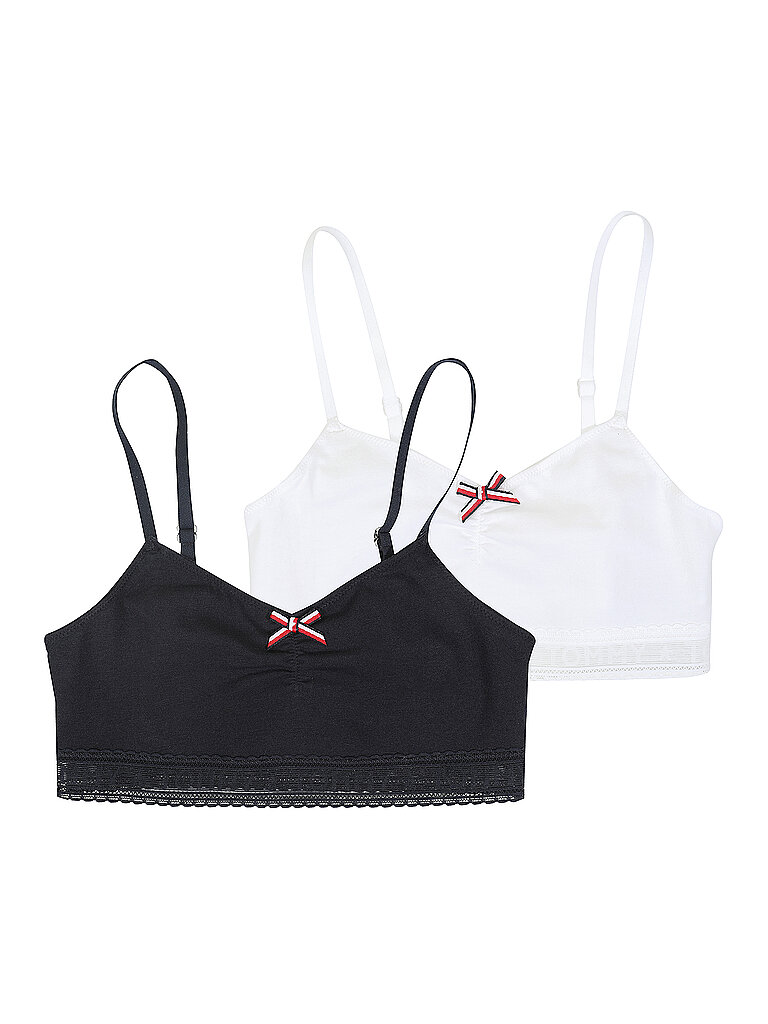 TOMMY HILFIGER Mädchen Bustier 2er Pkg weiß | 10-12J